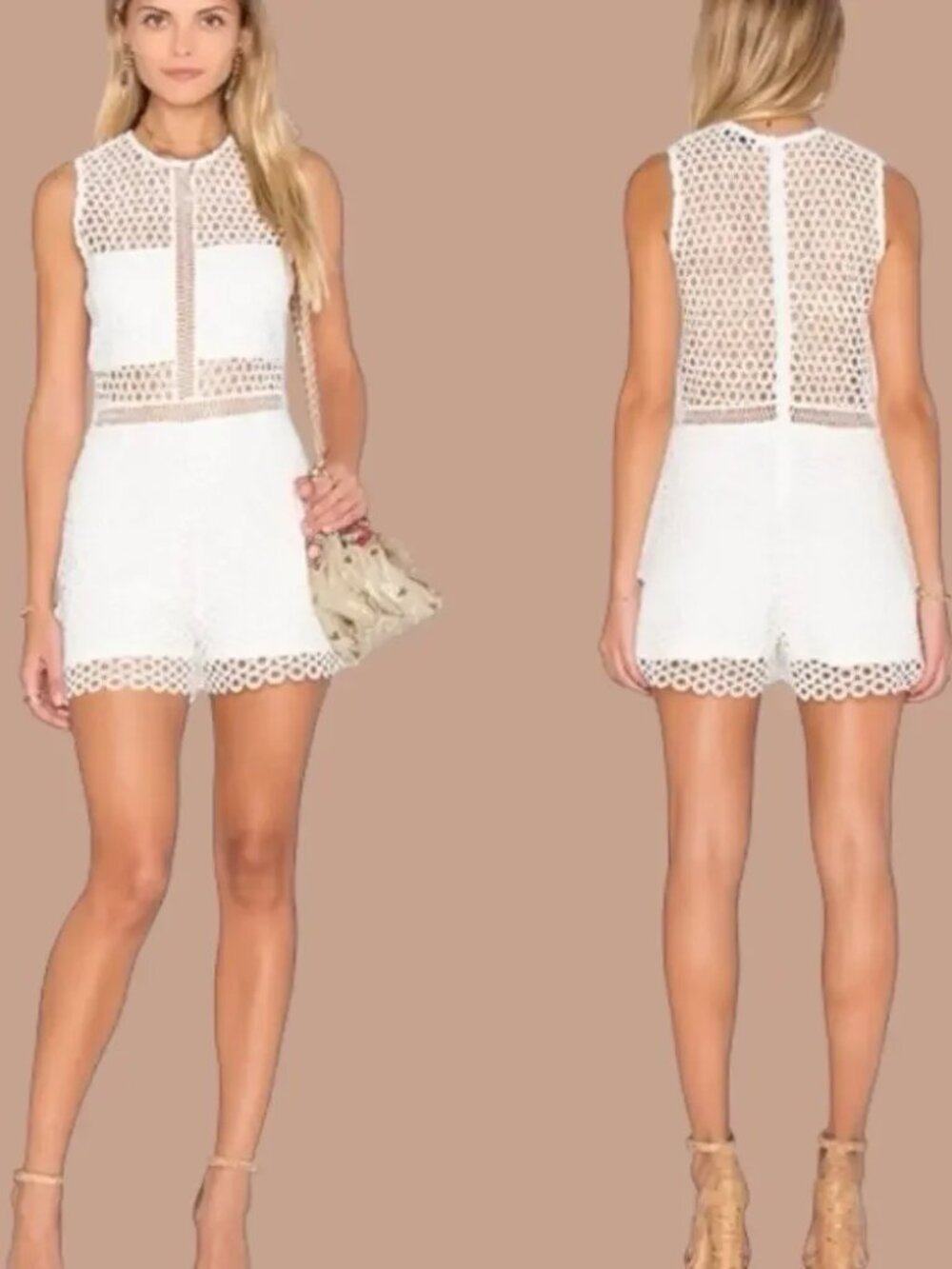 Karina Grimaldi Felix Crochet Romper